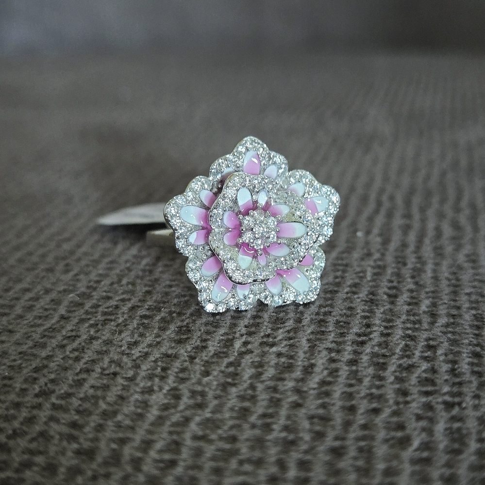 Cote d' Argent Enamel Flower🌸 Ring💍 - NWT - Picture 14 of 16